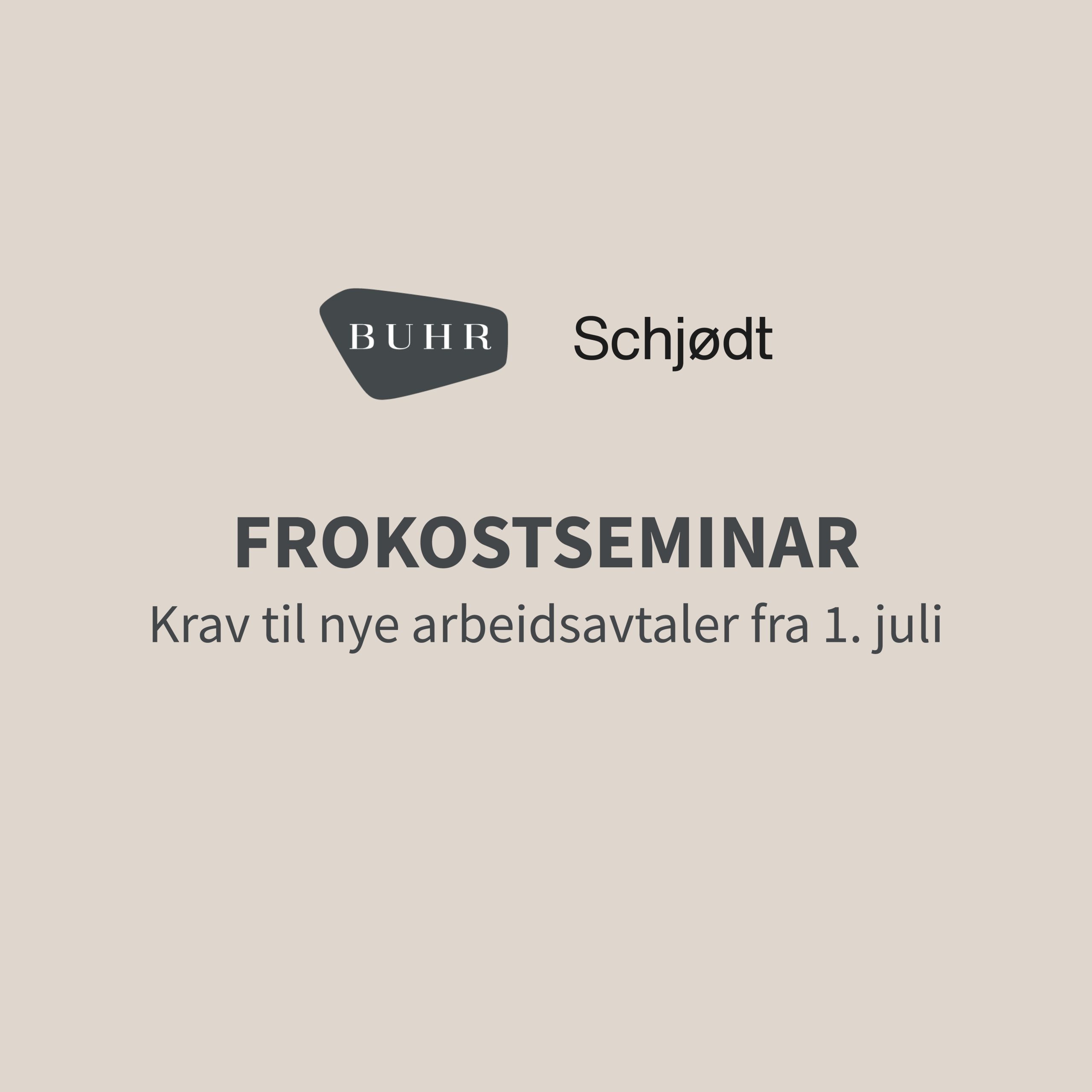 Frokostseminar: arbeidsavtaler